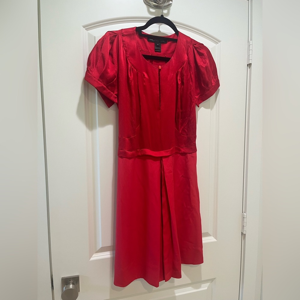 Marc By Marc Jacobs Vibrant Red Midi Dress